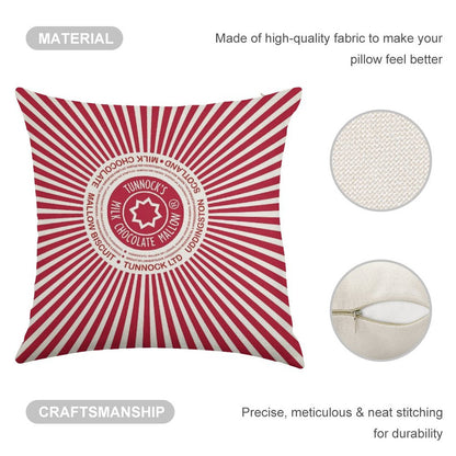 Tunnock's Teacakes Linen Throw Pillow Cover