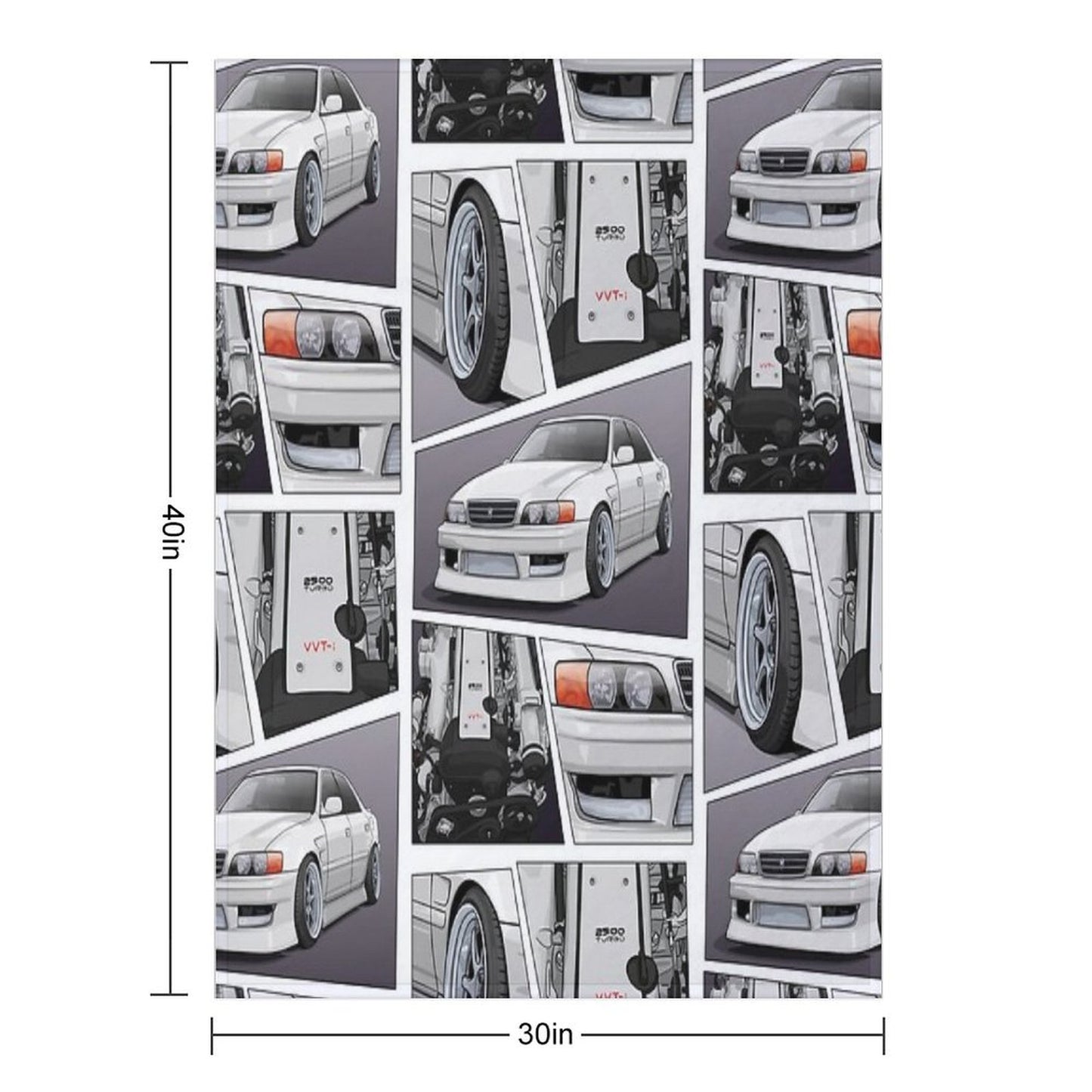 Chaser Jzx100 X 1Jz Engine Throw Blanket