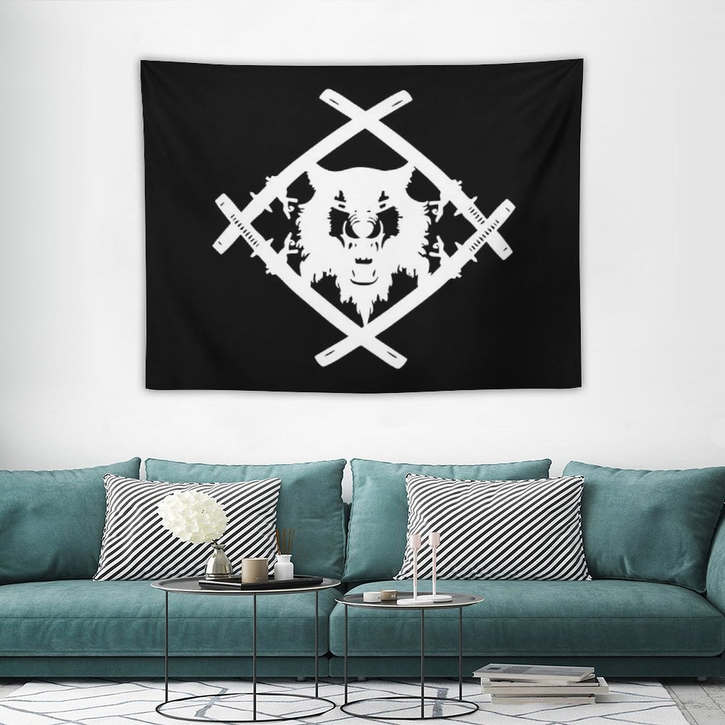 Xavier Wulf Merch Xavier Wulf Logo Tapestry