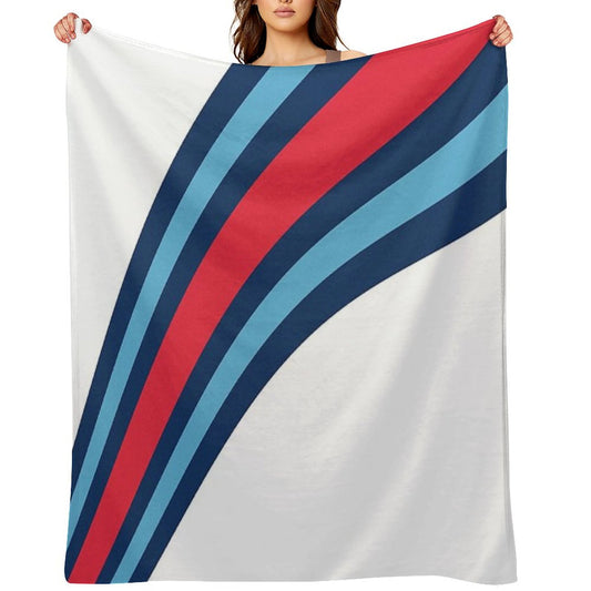 F1 Martini Stripes - Formula One Throw Blanket