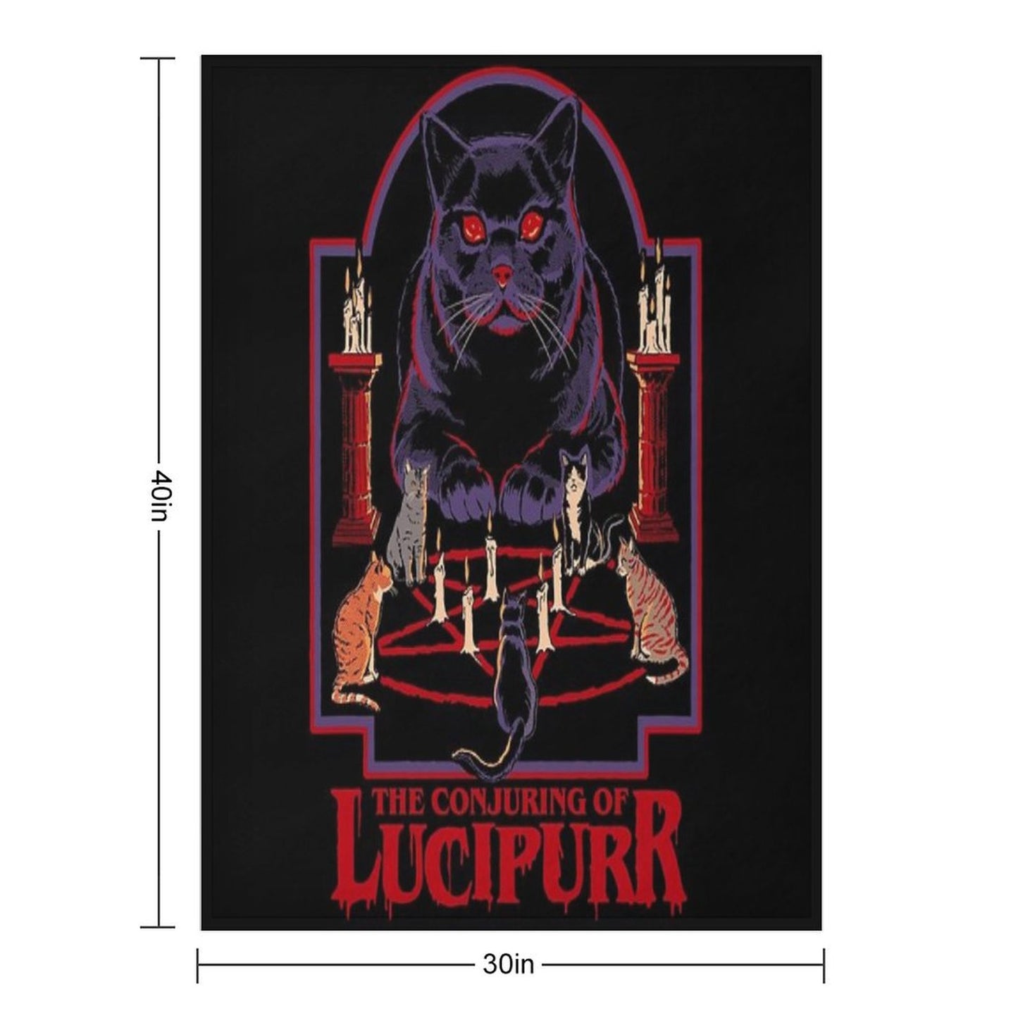 Lucipurr Throw Blanket