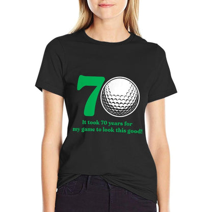70 Year Old Golfer Golfing Golf 70th Birthday T-Shirt