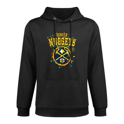 NBA Denver Nuggets Christmas Lights Holiday Layering Staple Hoodie