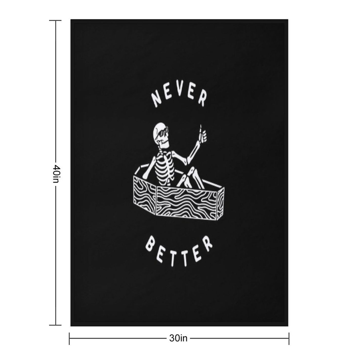 Never Better Throw Blanket