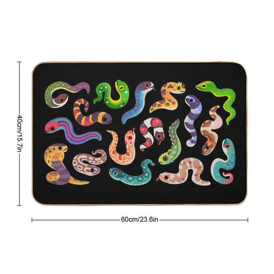 Serpent Day  Long-Lasting Bath Mat