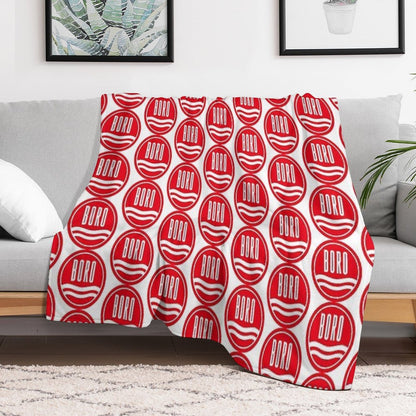 The Imperial Power of The Boro Red Throw Blanket