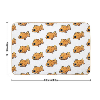 Cute Goldfish Cartoon Pet Bath Mat