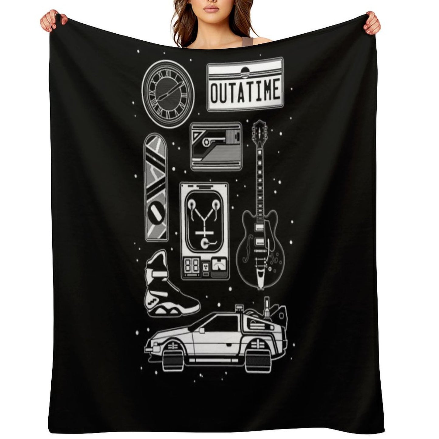BTTF Icon Set Throw Blanket