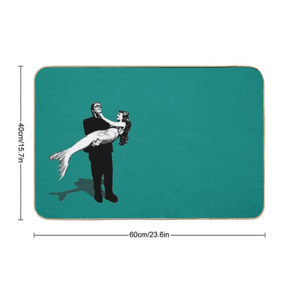Frankenstein Mermaid Bath Mat
