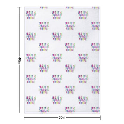 Just Let Me Finish This Chapter Cute Text Throw Blanket