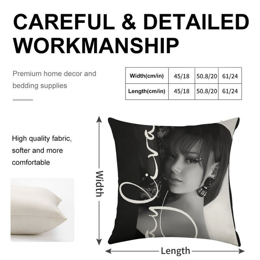 Ayliva Linen Throw Pillow Cover