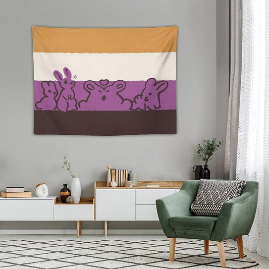 NB Flag Bunnies Tapestry