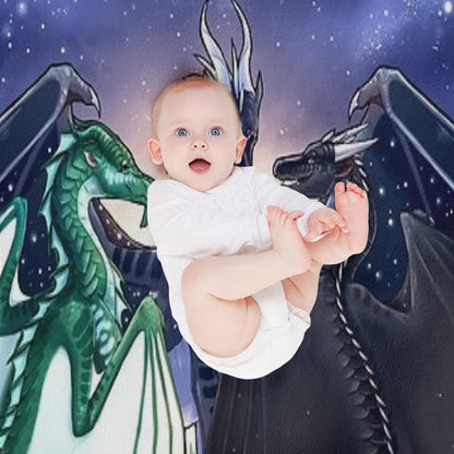 Wings of Fire - Legends - Fathom, Darkstalker, Clearsight Throw Blanket