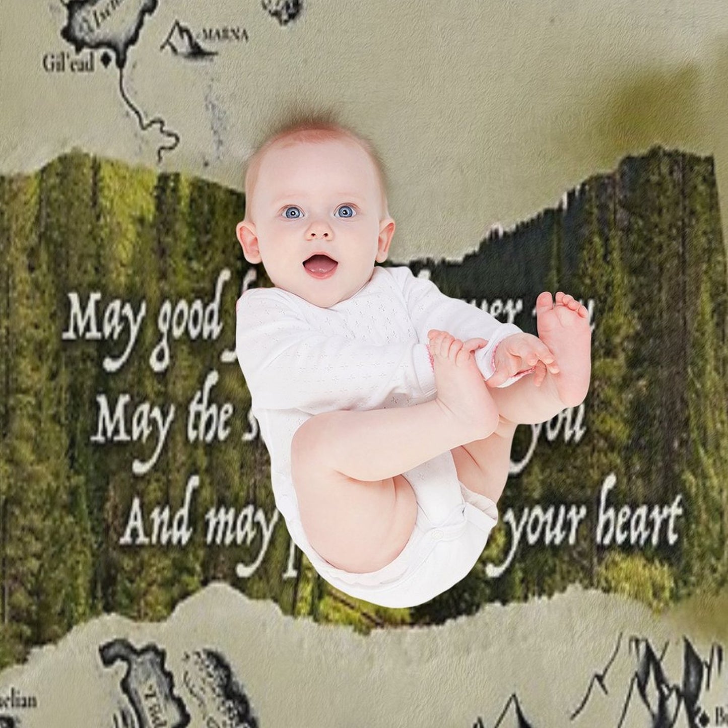 Eragon Elvish Greeting Throw Blanket