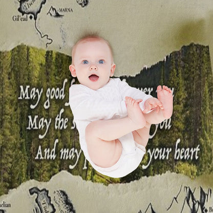 Eragon Elvish Greeting Throw Blanket