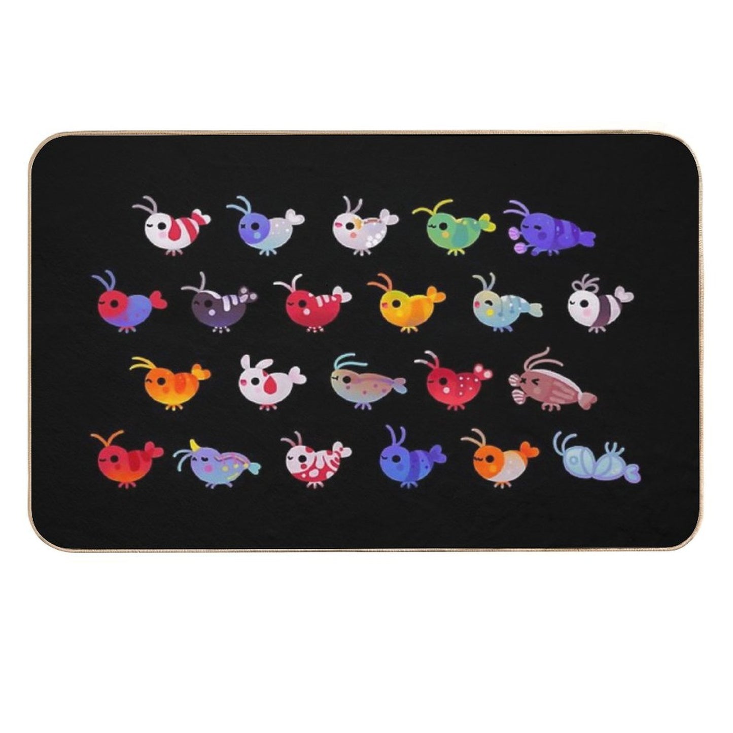 Freshwater Shrimp  High-Traffic Bath Mat