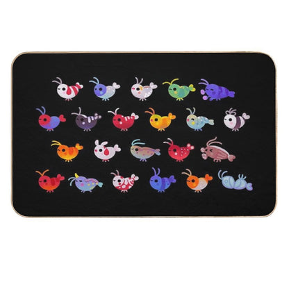 Freshwater Shrimp  High-Traffic Bath Mat
