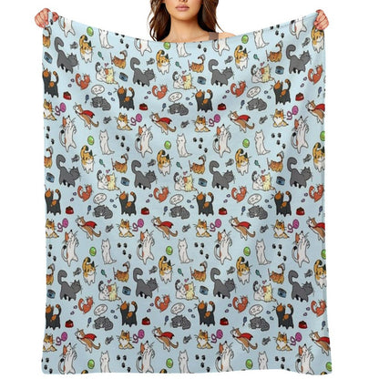 Cats!! Throw Blanket