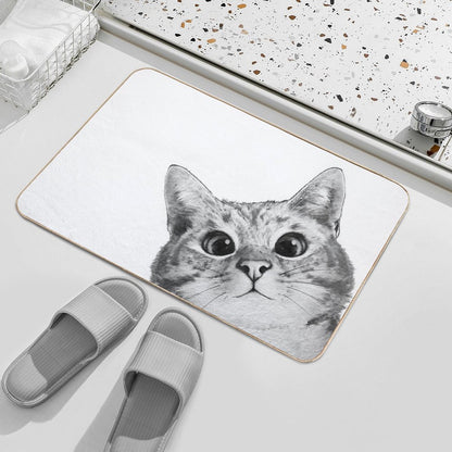 Sneaky Cat Bath Mat