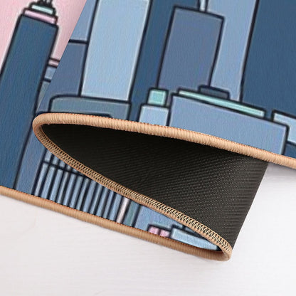 City Sunset by Elebea  Long-Lasting Bath Mat