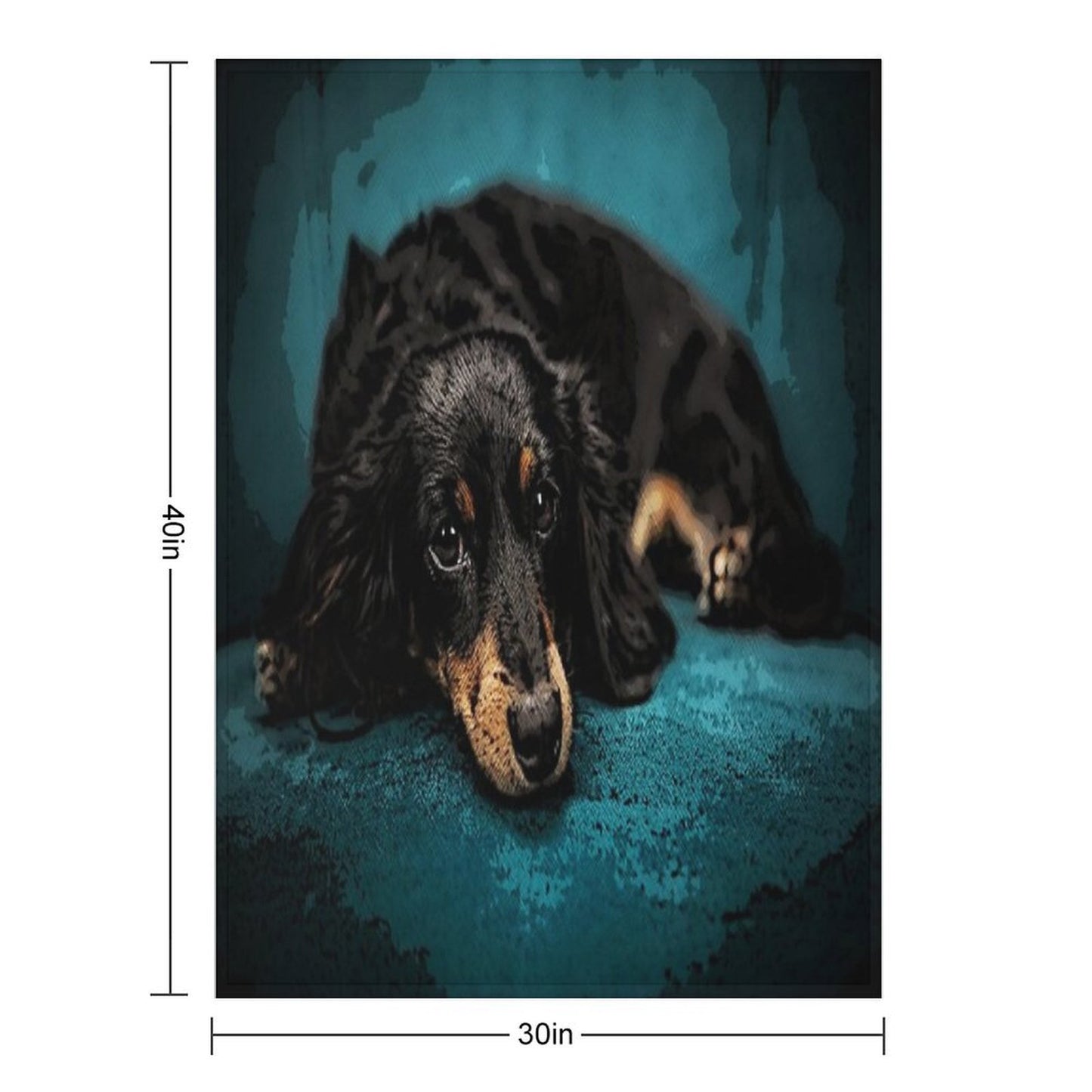 Adorable Dachshund Throw Blanket