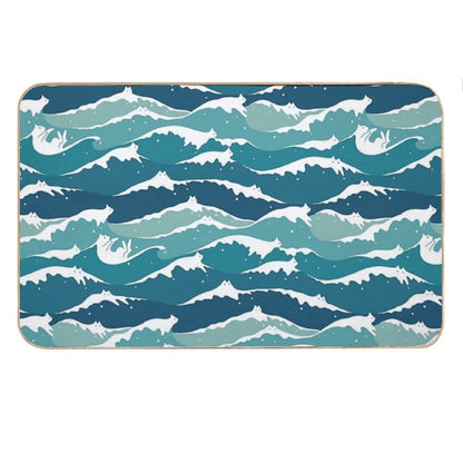 Cat Landscape 135 Cat Waves Bath Mat