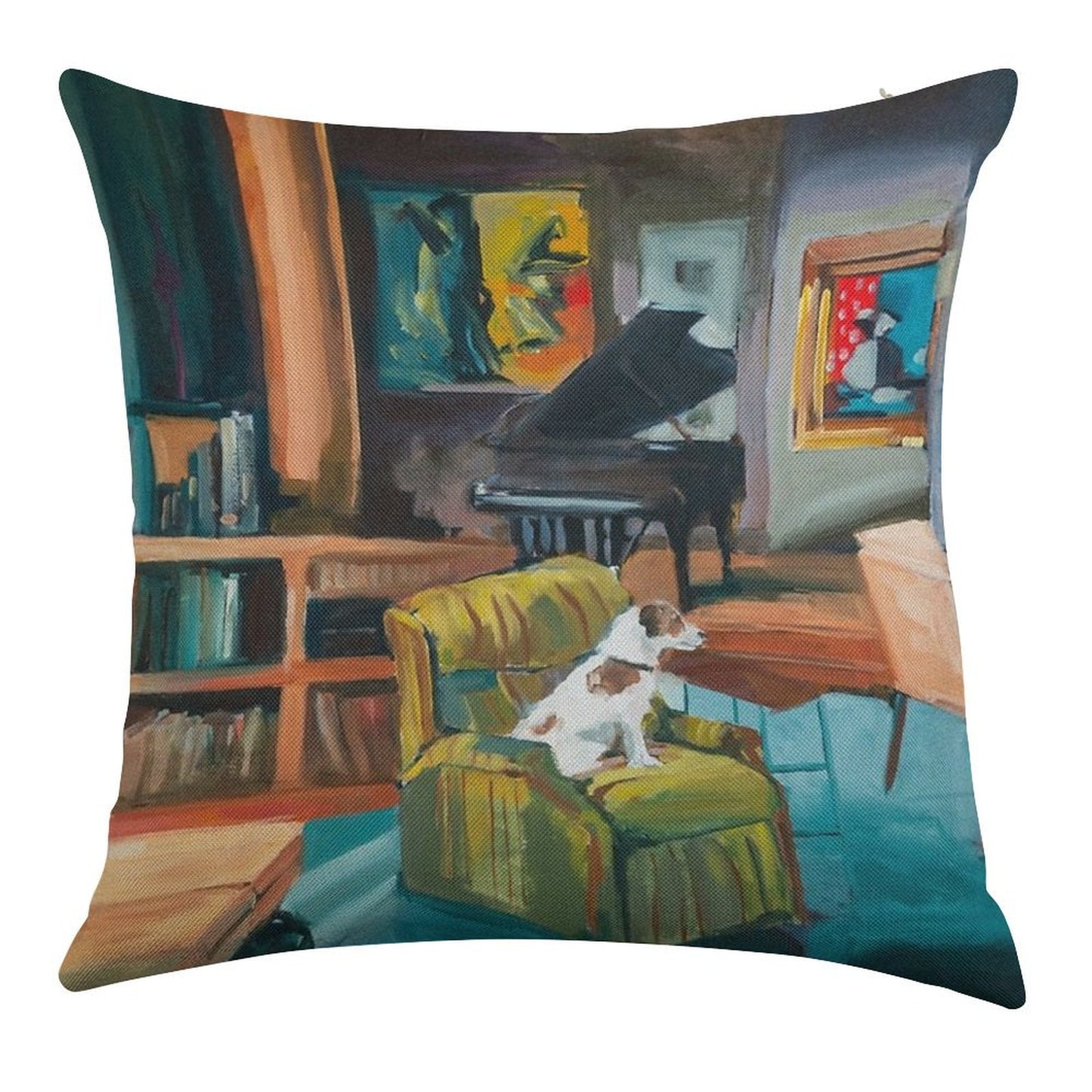 Frasier's Apartment Linen Throw Pillow Cover