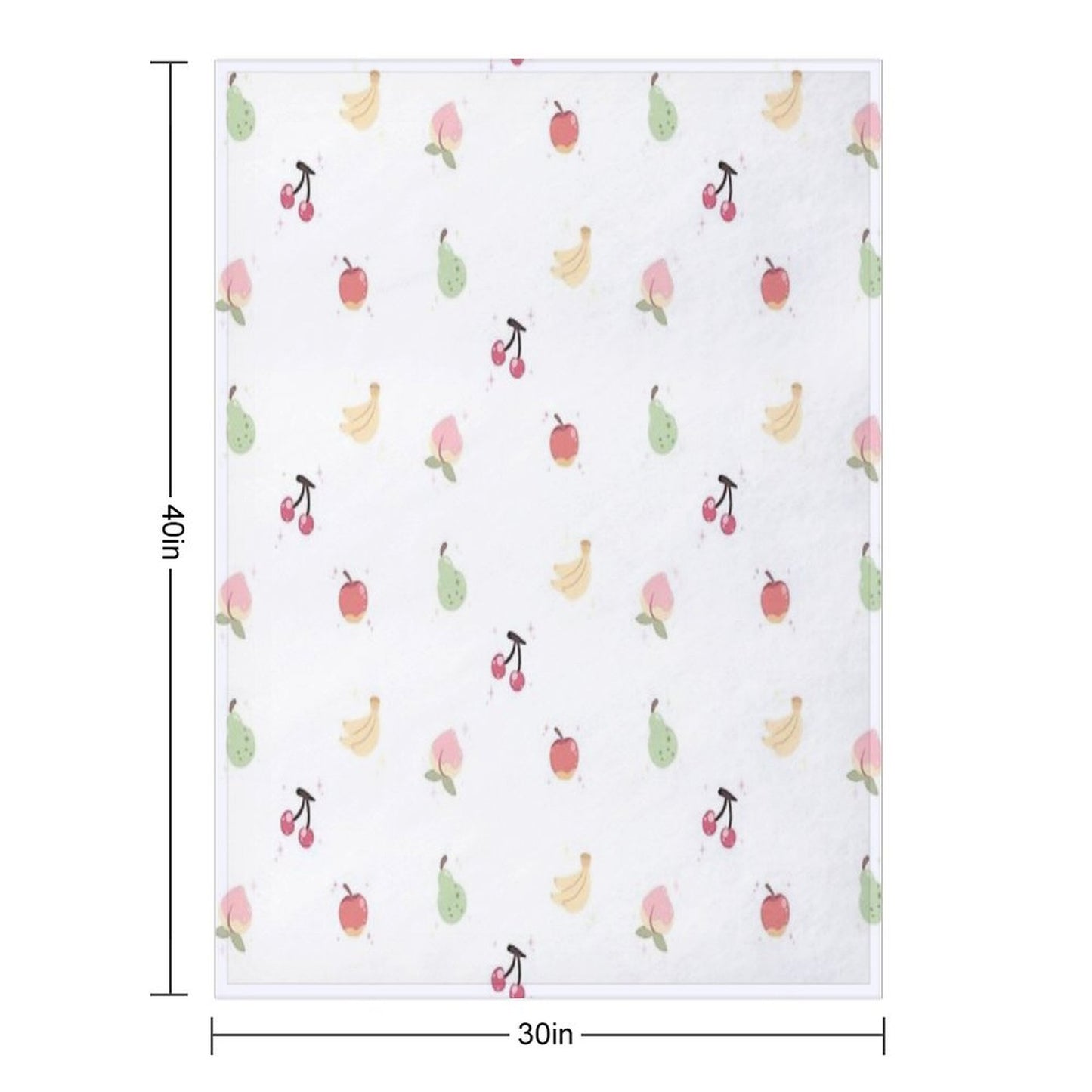 Cute Fruits Throw Blanket
