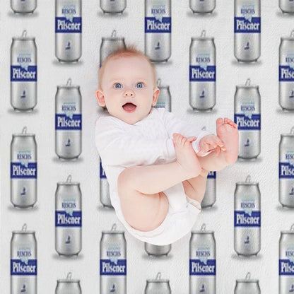 RESCHS PILSENER CAN Throw Blanket