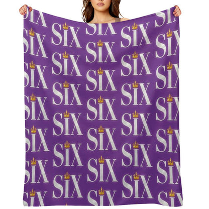 Six The Musical Logo Throw Blanket