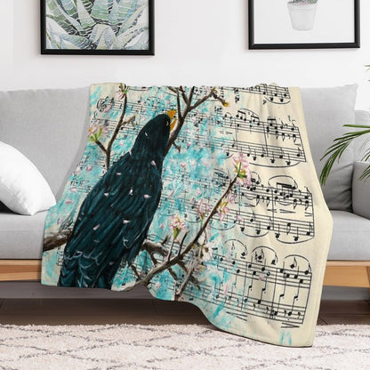Blackbird Throw Blanket