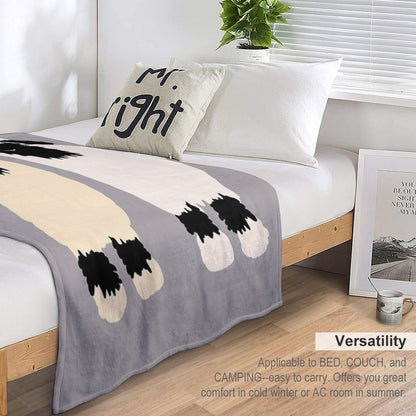 Valais Black Nose Sheep Friends Throw Blanket