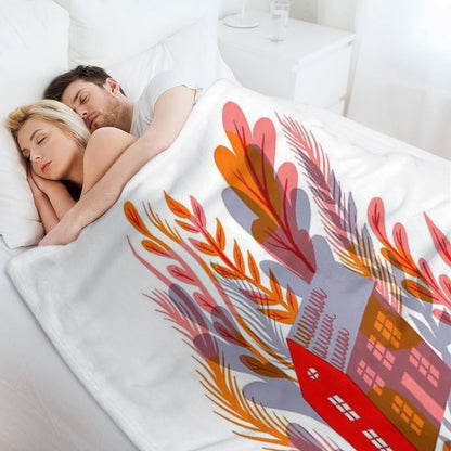 House Flower (Morning) Throw Blanket