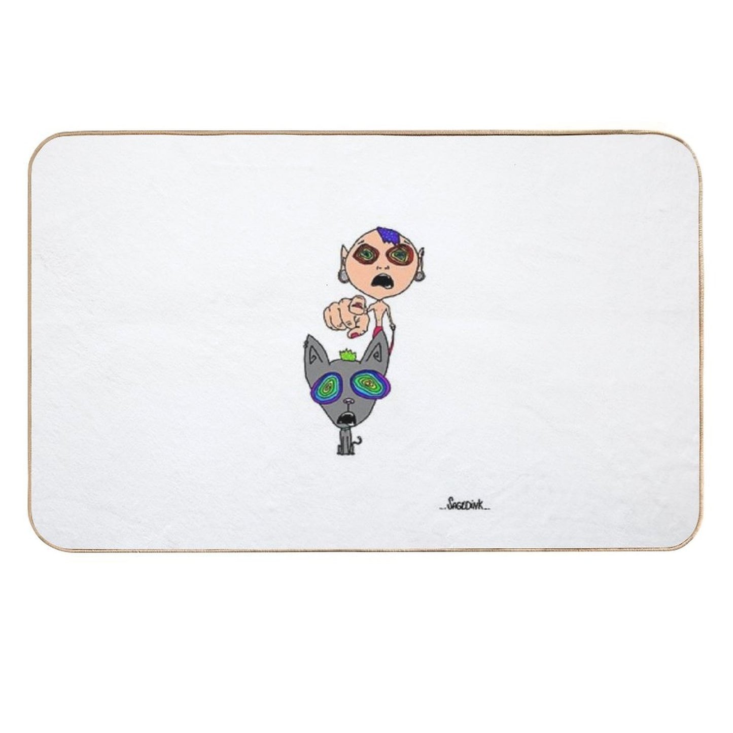!  Repositionable Bath Mat