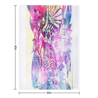 Shake A Tail Feather - Lilac Dreams Throw Blanket