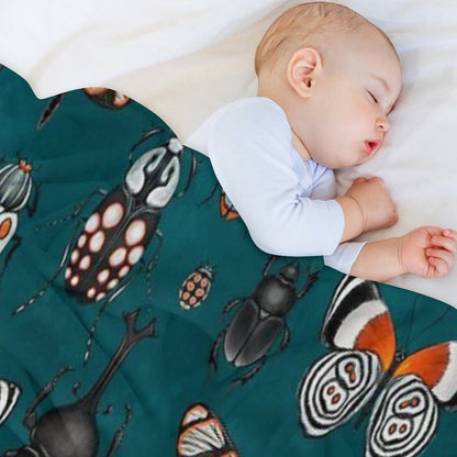 Bugs And Beetles Throw Blanket