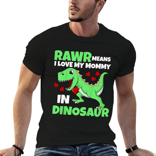 Kids I Love My Mommy Rawr Dinosaur Mom Mother&#39;s Day Toddler Boy T-Shirt