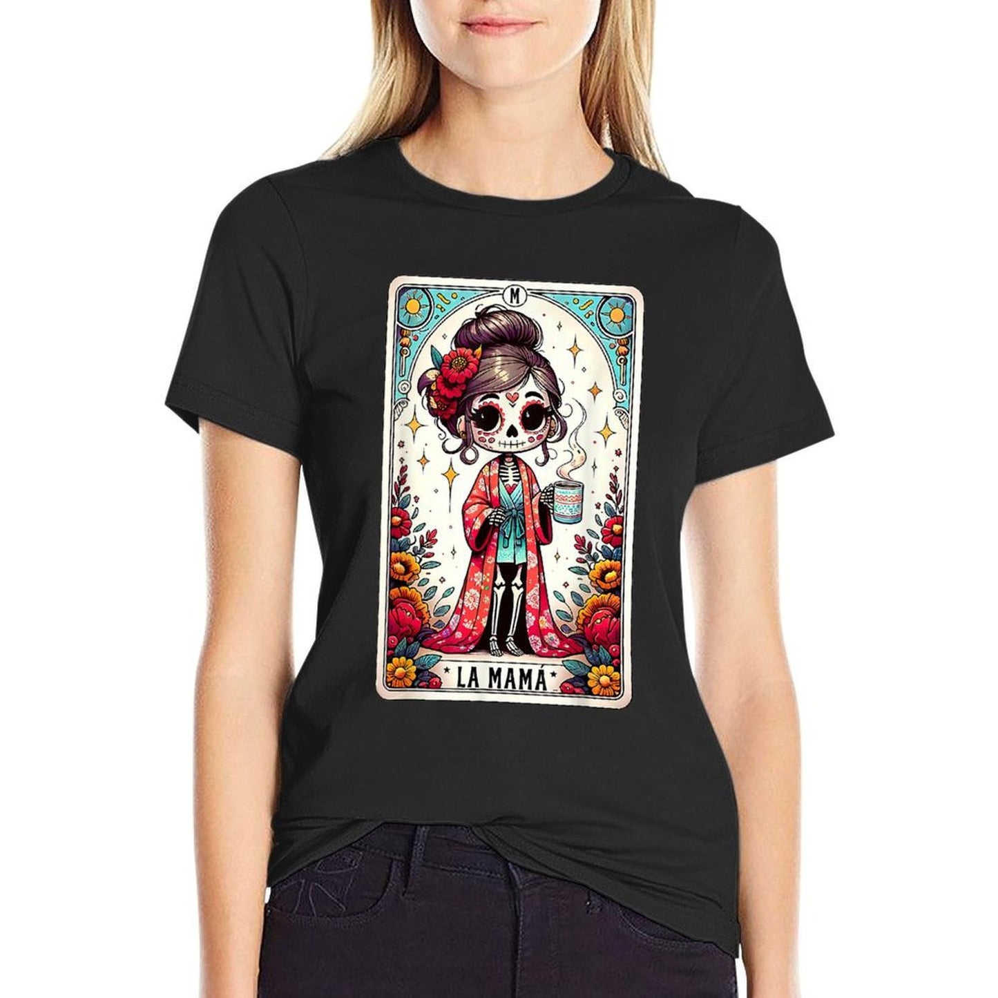 La Mamá Tarot Card Funny Mexican Mom Spanish Mothers Day T-Shirt