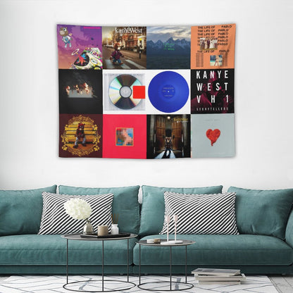 Kanye West Albums Cover Tapestry