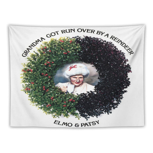 Grandma Got Run Over by A Reindeer Tapestry