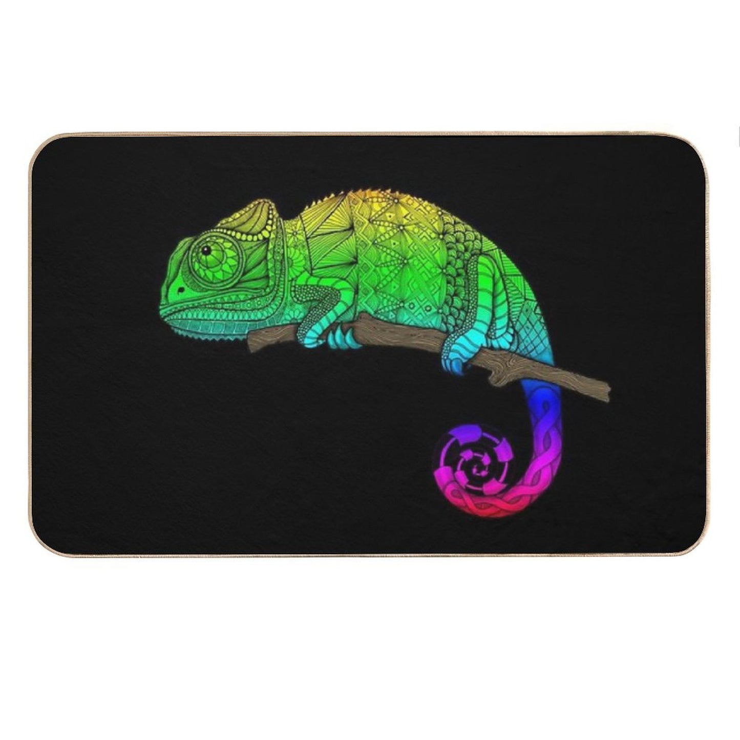 Rainbow Chameleon Bath Mat