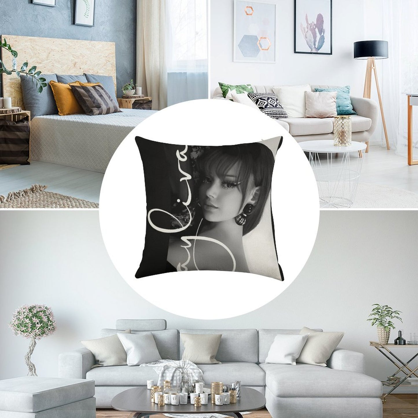 Ayliva Linen Throw Pillow Cover