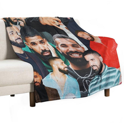 Drake Collage Throw Blanket