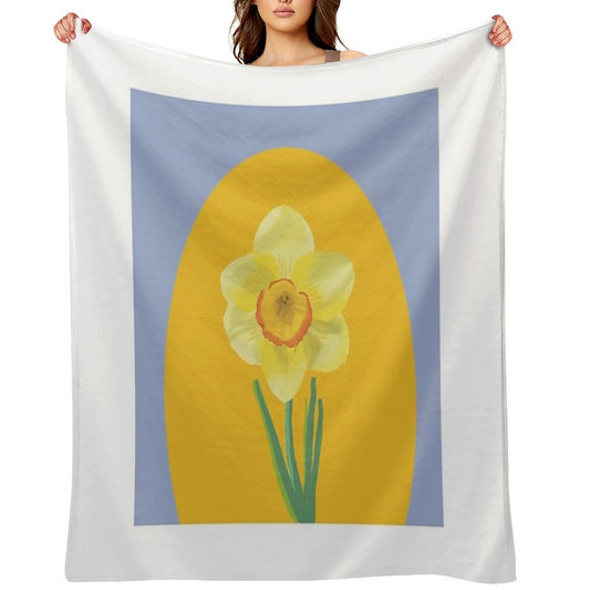 Daffodil Throw Blanket