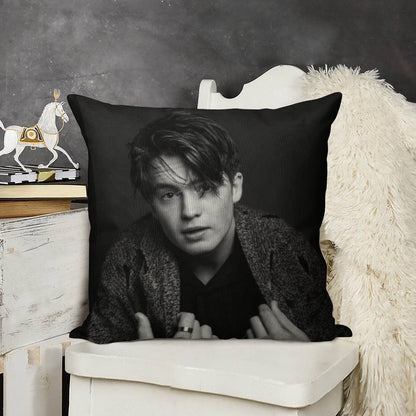 Kit Connor Linen Throw Pillow Cover