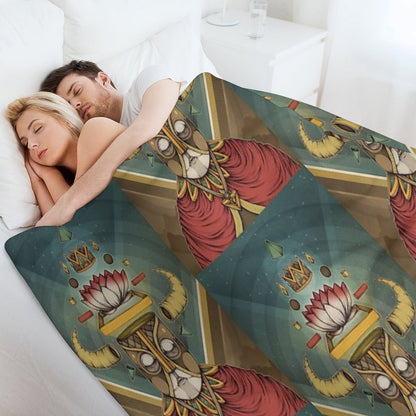 Hell Lotus Throw Blanket