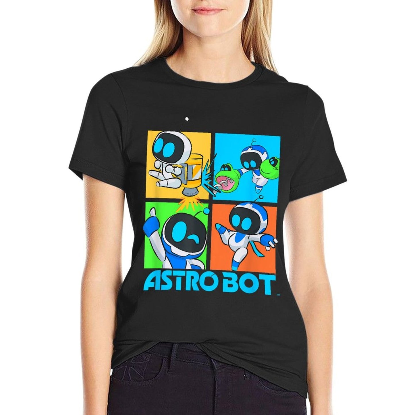 Astro Bot Rescue Mission Fighting Pose Video Game  Versatile T-Shirt