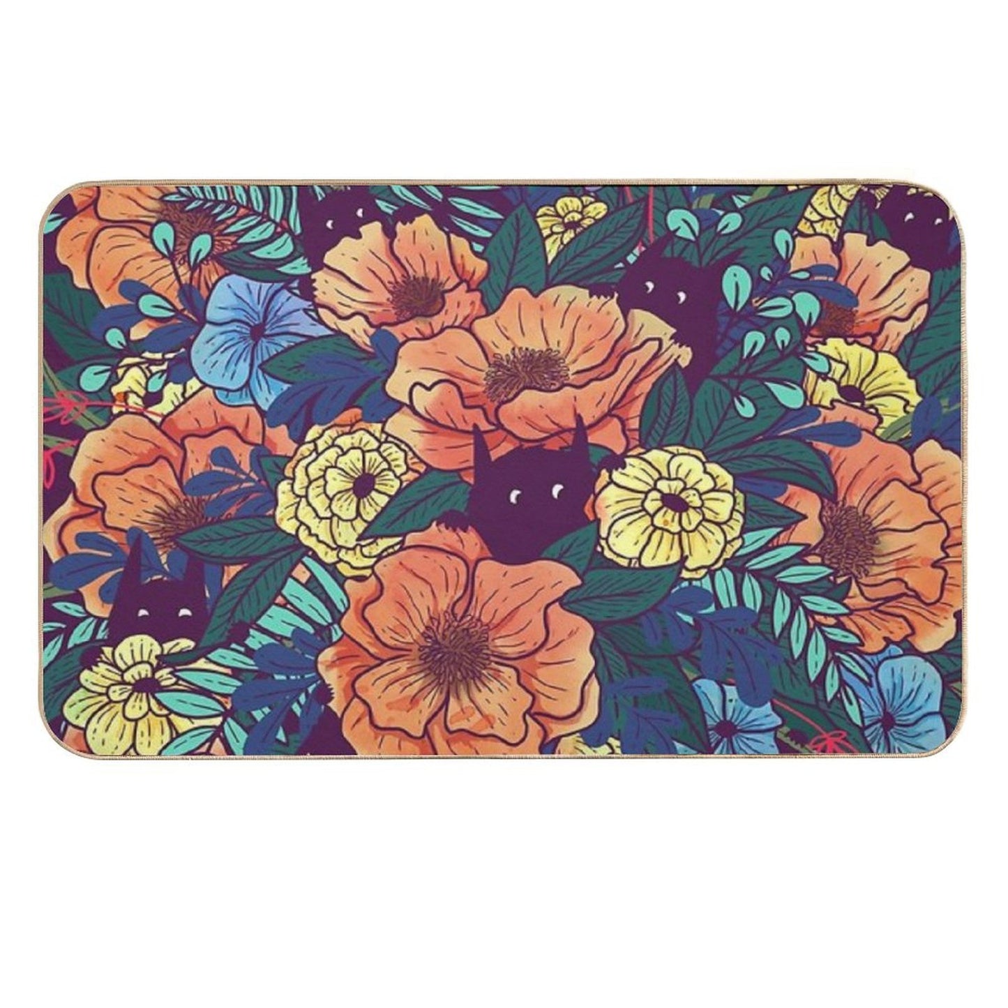 Wild Flowers  Eco-Friendly Bath Mat