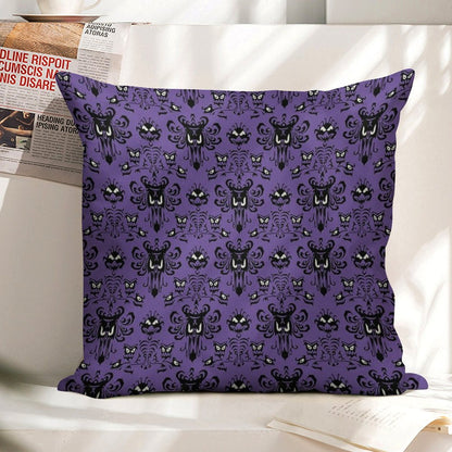 Haunted Mansion Linen Throw Pillow Cover
