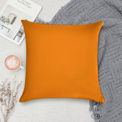 PLAIN BRIGHT NEON FLUORESCENT ORANGE - OVER 60 ORANGES IN THE OZCUSHIONS RANGE Soft Style Accent Throw Pillow